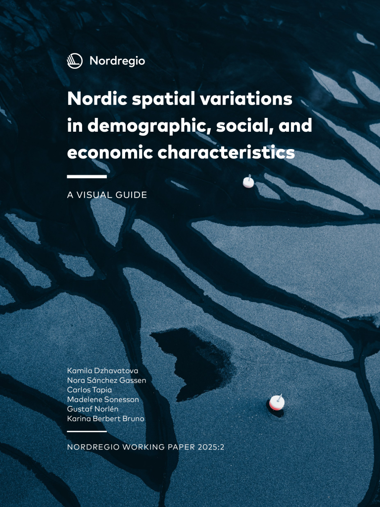 Nordic spatial variations in demographic, social, and economic characteristics report cover